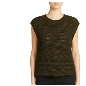 Lord & Taylor 424 Fifth Crotchet Vest Sz M